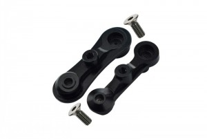 GPM BR048A ALUMINUM STABILIZING MOUNT FOR STEERING ASSEMBLY LOSI 1/10 BAJA REY DESERT TRUCK LOS03008 - BLACK - BR048A-BK