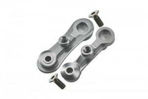 GPM BR048A ALUMINUM STABILIZING MOUNT FOR STEERING ASSEMBLY LOSI 1/10 BAJA REY DESERT TRUCK LOS03008 - SILVER - BR048A-S