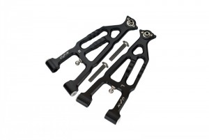 GPM BR055 ALUMINUM FRONT LOWER SUSPENSION ARM LOSI 1/10 BAJA REY DESERT TRUCK LOS03008 - BLACK - BR055-BK