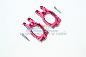 GPM RK019 ALUMINUM FRONT C HUBS LINKS LOSI 1/10 ROCK REY LOS03009T1/T2 - RED - RK019-R