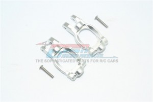 GPM RK019 ALUMINUM FRONT C HUBS LINKS LOSI 1/10 ROCK REY LOS03009T1/T2 - SILVER - RK019-S