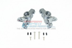 GPM RK021 ALUMINUM FRONT KNUCKLE ARMS LOSI 1/10 ROCK REY LOS03009T1/T2 - GUN SILVER - RK021-GS