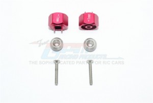 GPM ALUMINUM HEX ADAPTER (+1MM) TAMIYA 1/8 T3-01 DANCING RIDER-57405 - RED - T3010/+1MM-R