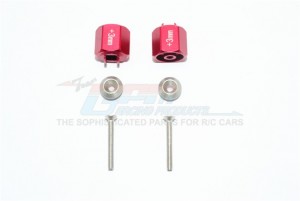GPM ALUMINUM HEX ADAPTER (+3MM) TAMIYA 1/8 T3-01 DANCING RIDER-57405 - RED - T3010/+3MM-R