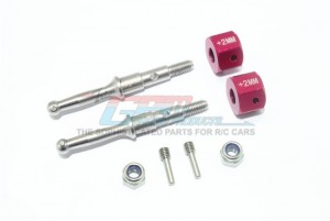 GPM STAINLESS STEEL REAR WHEEL SHAFT W. ALUMINUM HEX ADAPTER (+2MM) TAMIYA 1/8 T3-01 DANCING RIDER-57405 - T3023SR/+2MM-R