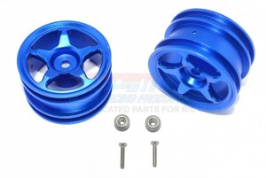 GPM ALUMINIUM REAR WHEEL (5 POLES DESIGN)  TAMIYA 1/8 T3-01 DANCING RIDER-57405 - T3050R-B