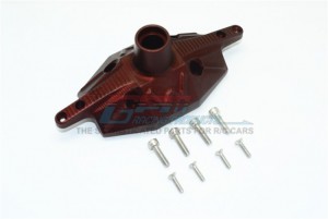 GPM SB013A ALUMINUM REAR AXLE CASE COVER TEAM LOSI 1/6 SUPER BAJA REY 4X4 - BROWN - SB013A-BR