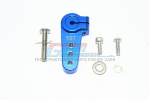 GPM SB015TSH ALUMINUM ADJUSTABLE 15T SERVO HORN TEAM LOSI 1/6 SUPER BAJA REY 4X4 - BLUE - SB015TSH-B