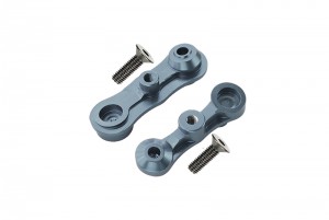 GPM SB048A ALUMINUM STABILIZING MOUNT FOR STEERING ASSEMBLY TEAM LOSI 1/6 SUPER BAJA REY 4X4 - GUN SILVER - SB048A-GS