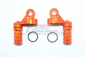 GPM SB100F/R/L ALUMINUM DAMPER CAP W. PIGGYBACK RESERVOIRS TEAM LOSI 1/6 SUPER BAJA REY 4X4 - ORANGE - SB100F/R/L-OR