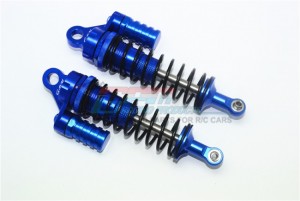 GPM SB132F/L-B-BK ALUMINUM FRONT L-SHAPE SHOCKS 132mm TEAM LOSI 1/6 SUPER BAJA REY 4X4 - BLUE - SB132F/L-B-BK