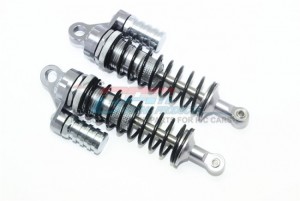 GPM SB132F/L-B-BK ALUMINUM FRONT L-SHAPE SHOCKS 132mm TEAM LOSI 1/6 SUPER BAJA REY 4X4 - GUN SILVER - SB132F/L-GS-BK