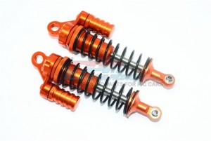 GPM SB132F/L-B-BK ALUMINUM FRONT L-SHAPE SHOCKS 132mm TEAM LOSI 1/6 SUPER BAJA REY 4X4 - ORANGE - SB132F/L-OR-BK