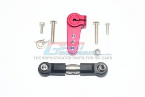GPM ALUMINUM SERVO HORN WITH STAINLESS STEEL ADJUSTABLE TIE ROD  TEAM LOSI 1/6 SUPER BAJA REY 4X4 - SB16015-R
