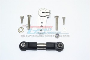 GPM ALUMINUM SERVO HORN WITH STAINLESS STEEL ADJUSTABLE TIE ROD  TEAM LOSI 1/6 SUPER BAJA REY 4X4 - SB16015-S