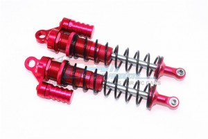 GPM SB170R/L ALUMINUM REAR L-SHAPE SHOCKS (170MM) TEAM LOSI 1/6 SUPER BAJA REY 4X4 - RED - SB170R/L-R-BK