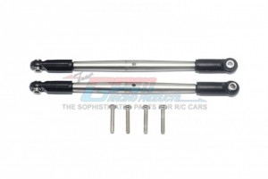 GPM ER2049S/2-OC STAINLESS STEEL FRONT/REAR SUPPORTING TIE RODS TRAXXAS-1/10 E-REVO VXL 86086-4 - ER2049S/2-OC-BEBK
