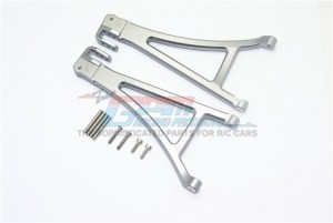 GPM ER2055 ALUMINUM FRONT LOWER SUSPENSION ARM  TRAXXAS-1/10 E-REVO VXL 86086-4 - GUN SILVER - ER2055-GS