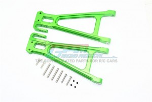 GPM ALUMINUM REAR LOWER SUSPENSION ARM TRAXXAS-1/10 E-REVO VXL 86086-4 - GREEN - ER2056-G