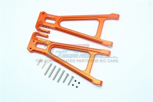 GPM ALUMINUM REAR LOWER SUSPENSION ARM TRAXXAS-1/10 E-REVO VXL 86086-4 - ORANGE - ER2056-OR