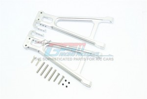 GPM ALUMINUM REAR LOWER SUSPENSION ARM TRAXXAS-1/10 E-REVO VXL 86086-4 - SILVER - ER2056-S