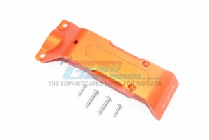 GPM ER2331R ALUMINUM REAR SKID PLATE TRAXXAS-1/10 E-REVO VXL 86086-4 - ORANGE - ER2331R-OR