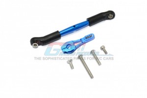 GPM TRX416025L ALUMINUM SERVO HORN 25T (4 POSITIONING HOLES) W. ADJUSTABLE STEERING LINK TRAXXAS 1/10 TRX4 DEFENDER TRAIL CRAWLER - BLUE - TRX416025L-B