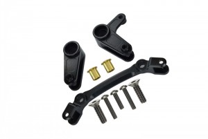 GPM MAG048 ALUMINUM STEERING ASSEMBLY ARRMA 1/10 GRANITE 4X4 MEGA MOSTER TRUCK - BLACK - MAG048-BK