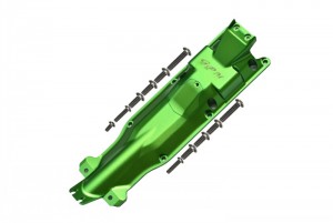 GPM ER2331M ALUMINUM 3D SKID PLATE FOR MIDDLE OF CHASSIS TRAXXAS E-REVO MONSTER 56087 - ER2331M-G