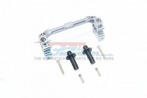 GPM TRX4201FA ALUMINUM FRONT ADJUSTABLE BODY MOUNT & POST RC 1/10 TRAXXAS TRX-4 - GUN SILVER - TRX4201FA-GS