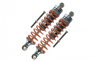 GPM MAG102F ALUMINUM FRONT HEAVY-DUTY ADJUSTABLE DAMPER (102MM) 1/10 GRANITE 4X4 MEGA MOSTER TRUCK - GUN SILVER - MAG102F-GS-OR