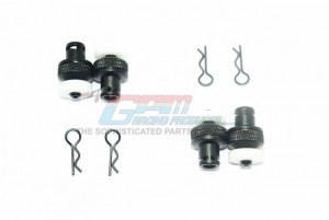 GPM MAG201FRA ALUMINUM FRONT & REAR MAGNETIC BODY POSTS 1/10 GRANITE 4X4 MEGA MOSTER TRUCK - BLACK - MAG201FRA-BK