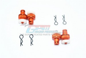 GPM MAG201FRA ALUMINUM FRONT & REAR MAGNETIC BODY POSTS 1/10 GRANITE 4X4 MEGA MOSTER TRUCK - ORANGE - MAG201FRA-OR