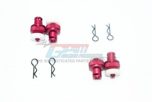 GPM MAG201FRA ALUMINUM FRONT & REAR MAGNETIC BODY POSTS 1/10 GRANITE 4X4 MEGA MOSTER TRUCK - RED - MAG201FRA-R