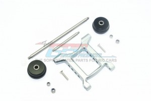 GPM MAB040R ALUMINUM REAR ADJUSTABLE WHEELIE ARRMA1/10 GRANITE 4X4 MEGA MOSTER / 1/10 BIG ROCK CREW CAB - GUN SILVER - MAB040R-GS