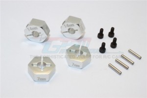 GPM AX010/14X7MM ALLOY HEX ADAPTER (14MMX7MM)-4PCS SET  FOR OPTIONAL 14MM HEX WHEEL AXIAL EXO TERRA BUGGY - AX010/14X7MM-S
