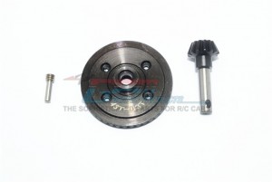 GPM YT1343TS-BK  HARDEN STEEL #45 DIFF BEVEL GEAR 43T & PINION GEAR 13T 1/10 RC AXIAL YETI ROCK RACER - YT1343TS-BK