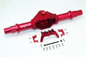 GPM YTL013L ALUMINUM REAR GEAR BOX (WITHOUT COVER)  1/8 AXIAL YETI XL MONSTER BUGGY - RED - YTL013L-R