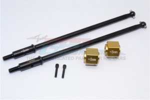 GPM YTL169RS8 STEEL #45 REAR AXLE WITH 8MM WHEEL HEX  1/8 RC AXIAL YETI XL MONSTER BUGGY - TITANIUM - YTL169RS8-TIT