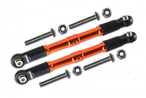 GPM RK162 ALUMINUM FRONT TURNBUCKLE FOR STEERING LOSI RC 1/10 ROCK REY LOS03009T1/T2 - ORANGE - RK162-OR-BEBK