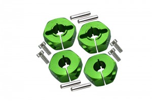 GPM TT010 ALLOY WHEEL HEX DRIVE ADAPTOR 1/10 RC TAMIYA TT-01 - GREEN - TT010-G