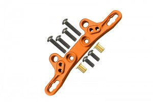 GPM TT2028 ALLOY FRONT/REAR DAMPER PLATE 1/10 RC TAMIYA TT-02 - TT2028-OR