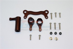 GPM E6048 ALUMINUM STEERING ASSEMBLY TEAM MAGIC 1/8 4WD E6 III HX #505005 - BROWN - E6048-BR