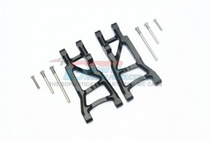 GPM SLA2W056 ALUMINUM REAR LOWER SUSPENSION ARMS TRAXXAS 1/10 SLASH PRO 2WD SHORT-COURSE - BLACK - SLA2W056-BK