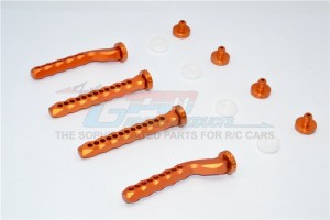 GPM CRA201FR ALUMINIUM FRONT & REAR MAGNET BODY POST TRAXXAS CRANIAC - CRA201FR-OR