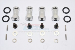 GPM SLA010/+17MM ALLOY HEX ADAPTOR(+17MM) 1/10 TRAXXAS SLASH 4X4 - SILVER - SLA010/+17MM-S