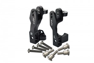 GPM SLA019A ALUMINUM FRONT C HUB 1/10 TRAXXAS SLASH 4X4 - BLACK - SLA019A-BK