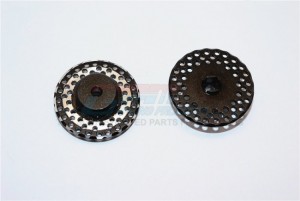 GPM SST010A/DISK ALUMINIUM BRAKE DISK HEX ADAPTORS (12MMX6.5MM) TRAXXAS STADIUM SUPER TRUCK - SST010A/DISK-BK