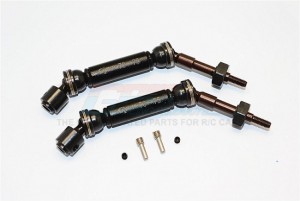 GPM TEL1270RH  STEEL+ALUMINIUM REAR CVD DRIVE SHAFT WITH 12MMX6MM WHEEL HEX TRAXXAS TELLURIDE 4X4 - TEL1270RH-BK