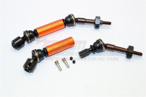 GPM TEL1270RH  STEEL+ALUMINIUM REAR CVD DRIVE SHAFT WITH 12MMX6MM WHEEL HEX TRAXXAS TELLURIDE 4X4 - TEL1270RH-OR